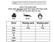 Rhyming Words