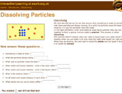 Dissolving Particles